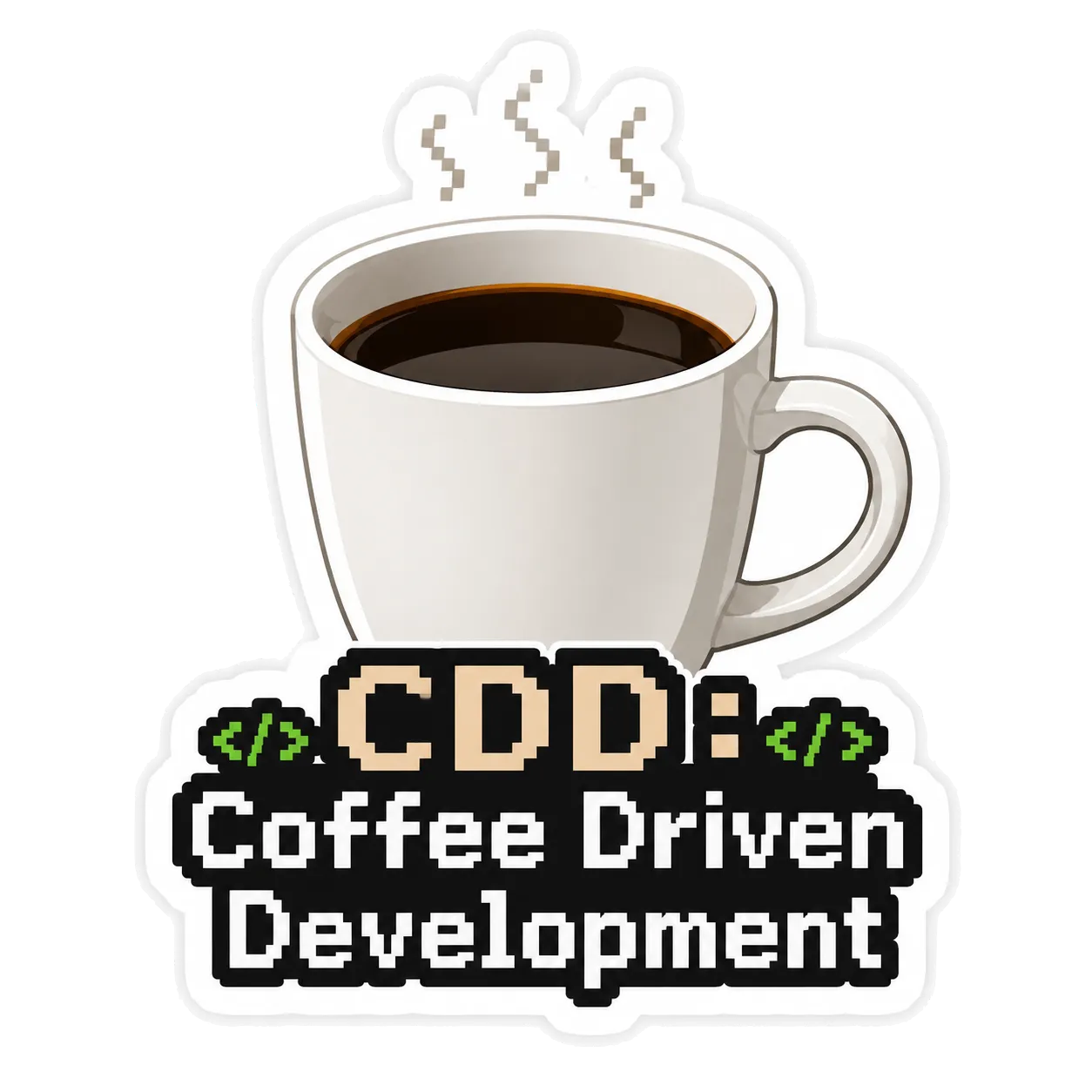 Coffee Driven Development sticker